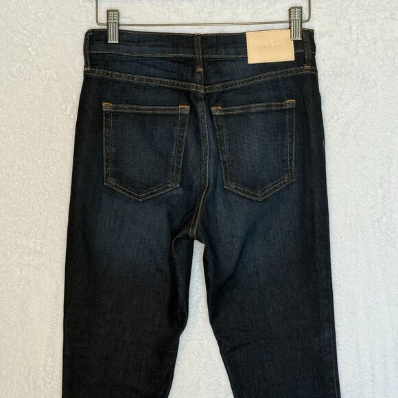 Everlane The High Rise Skinny Jean Women’s Sz 26 Ankle Blue Denim Dark Wash - Picture 6 of 14